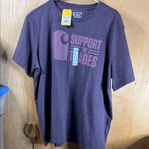 Carhartt Heathered Purple Support Graphic Tee
